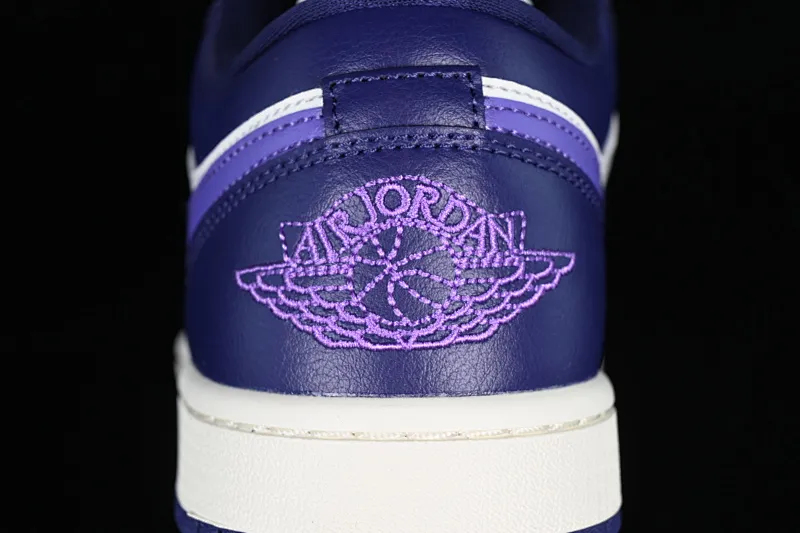 All categories Air Jordan Jordan series basketball shoes Air Jordan 1 Low G version pure original Air Jordan 1 Low AJ1 Joe 1 white and purple cultural low-top casual sneakers DC0774-502